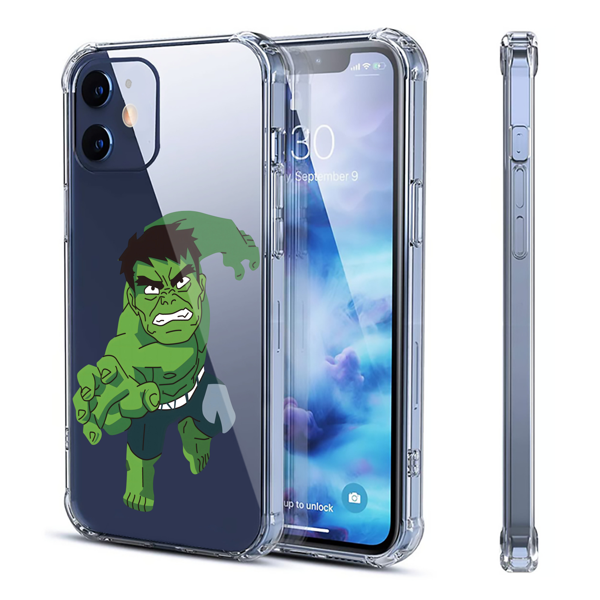 （画像用） アベンジャーズ The Avengers 【iPhone 12シリーズ対応】透明スマホケース（クリアソフトケース）
